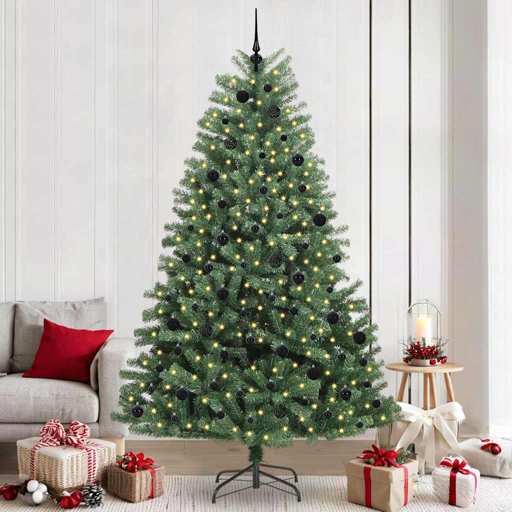 Künstlicher klappbarer Weihnachtsbaum Grün 240 cm
