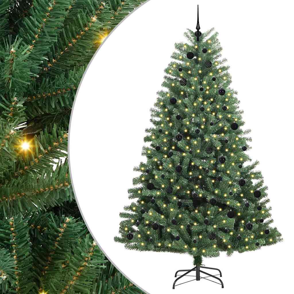 Künstlicher klappbarer Weihnachtsbaum Grün 240 cm