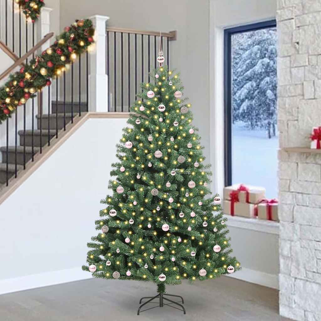 Künstlicher klappbarer Weihnachtsbaum Grün 240 cm