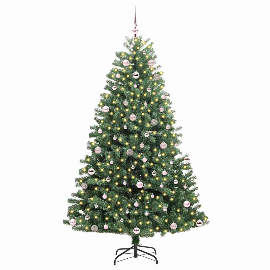 Künstlicher klappbarer Weihnachtsbaum Grün 240 cm