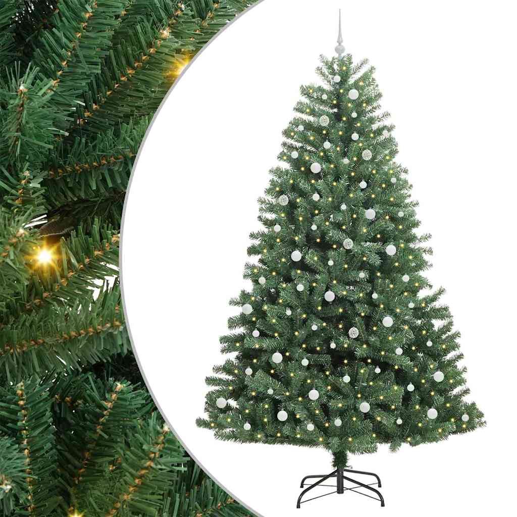 Künstlicher klappbarer Weihnachtsbaum Grün 240 cm