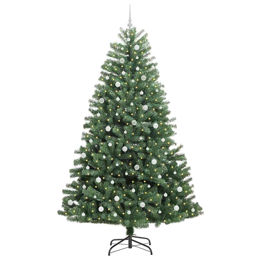 Künstlicher klappbarer Weihnachtsbaum Grün 240 cm