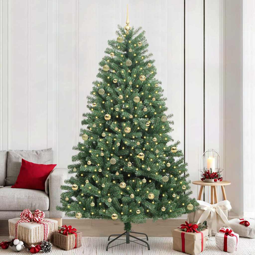 Künstlicher klappbarer Weihnachtsbaum Grün 240 cm