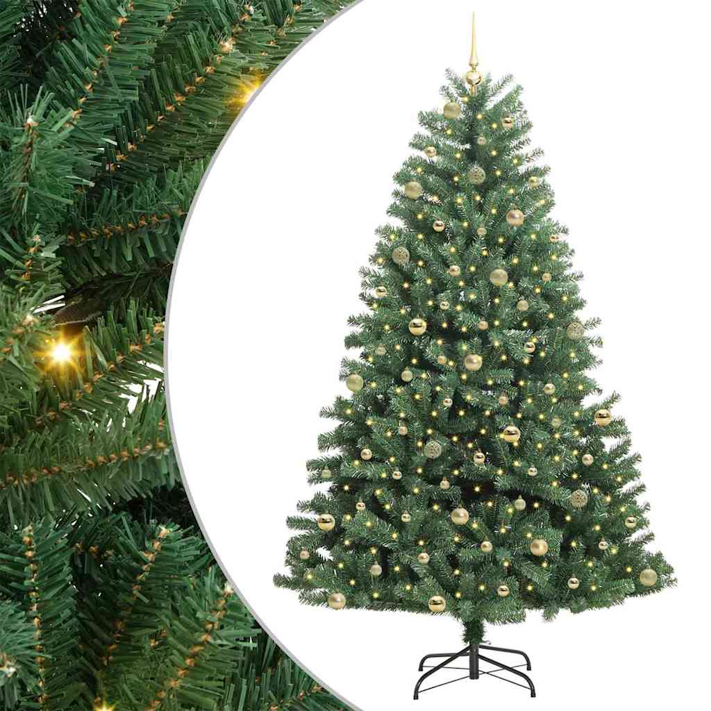 Künstlicher klappbarer Weihnachtsbaum Grün 240 cm