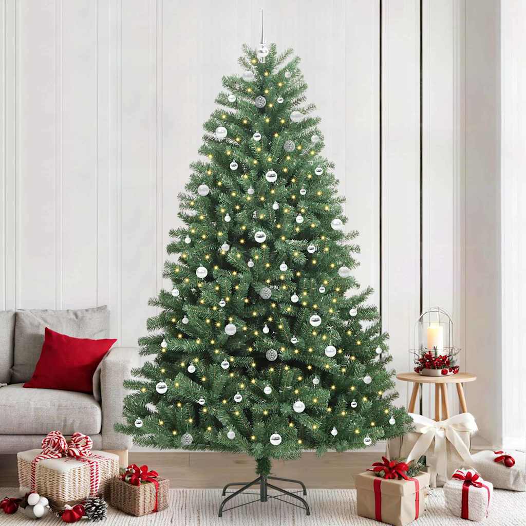 Künstlicher klappbarer Weihnachtsbaum Grün 240 cm
