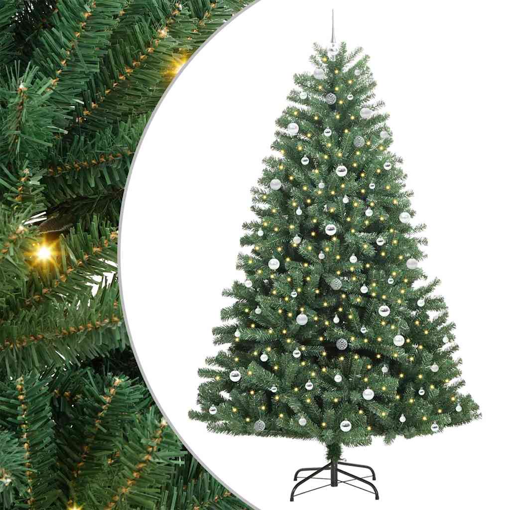 Künstlicher klappbarer Weihnachtsbaum Grün 240 cm