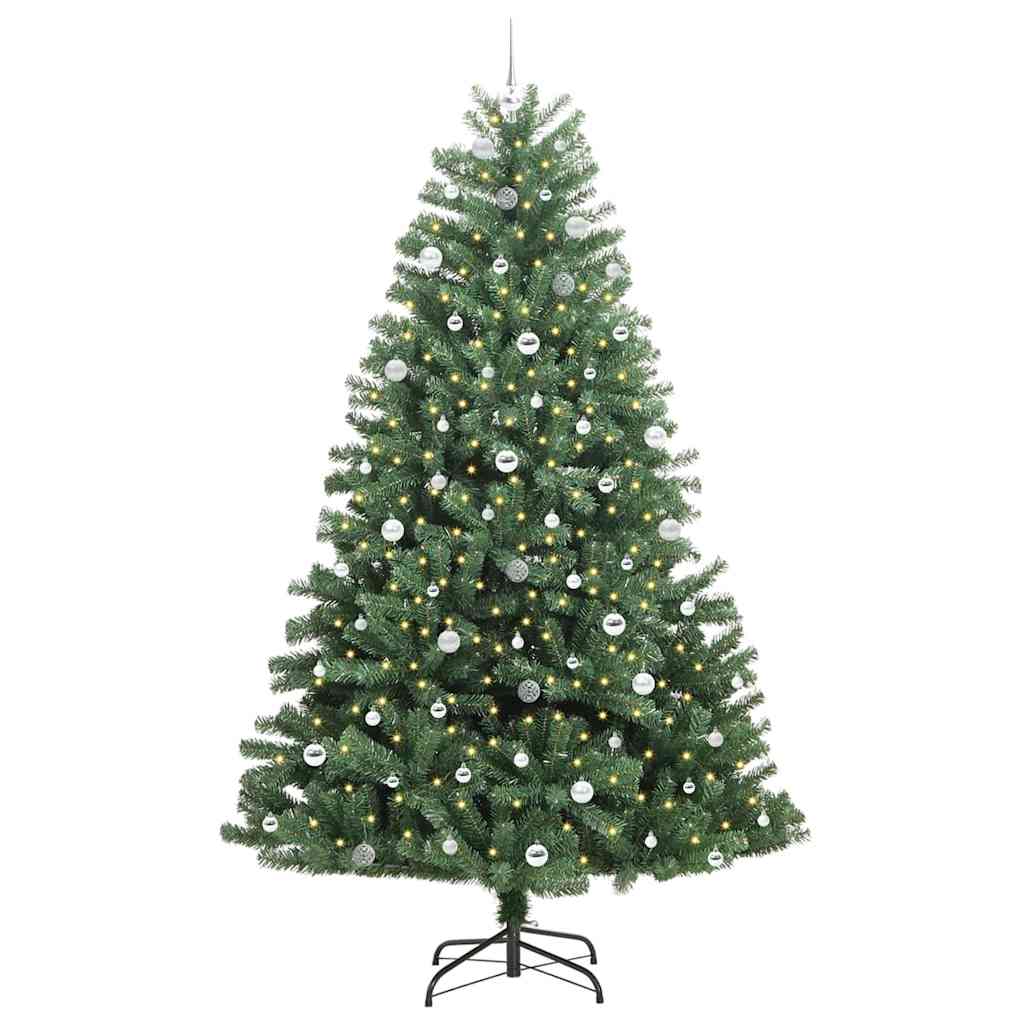 Künstlicher klappbarer Weihnachtsbaum Grün 240 cm