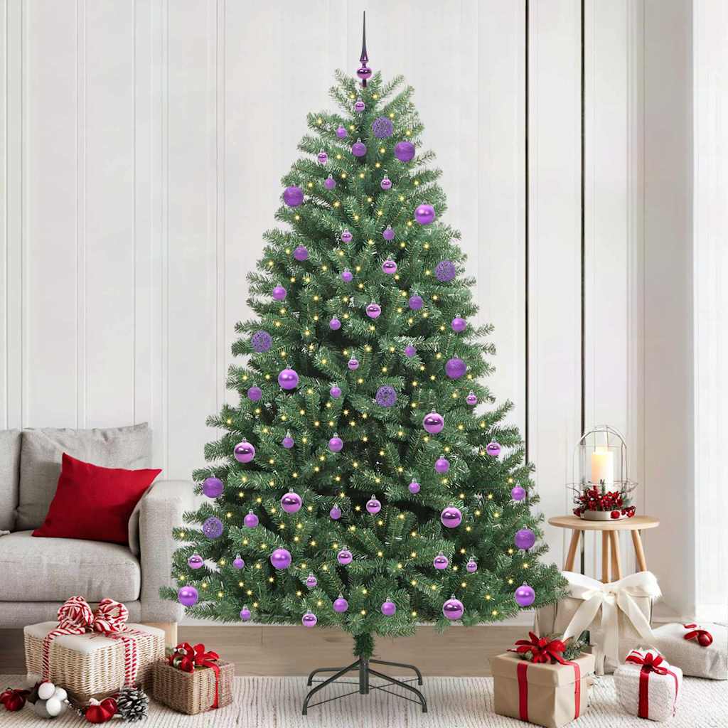 Künstlicher klappbarer Weihnachtsbaum Grün 240 cm