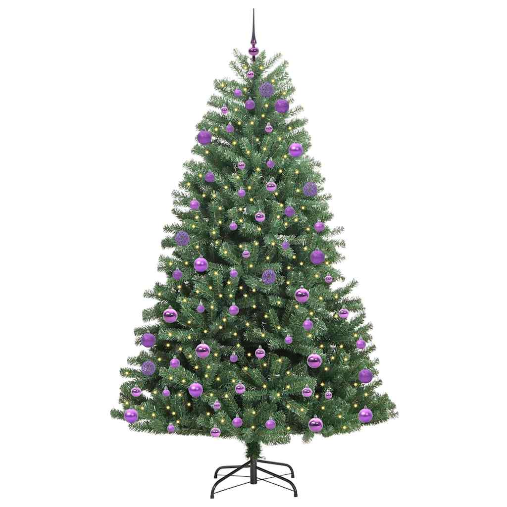 Künstlicher klappbarer Weihnachtsbaum Grün 240 cm