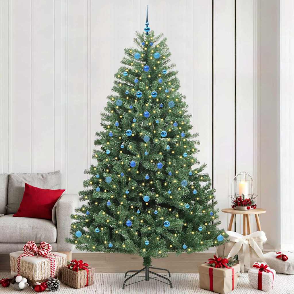 Künstlicher klappbarer Weihnachtsbaum Grün 240 cm