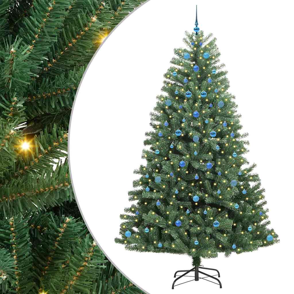 Künstlicher klappbarer Weihnachtsbaum Grün 240 cm