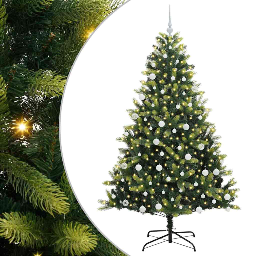Künstlicher geschmeidiger Weihnachtsbaum mit 300 LEDs 180 cm