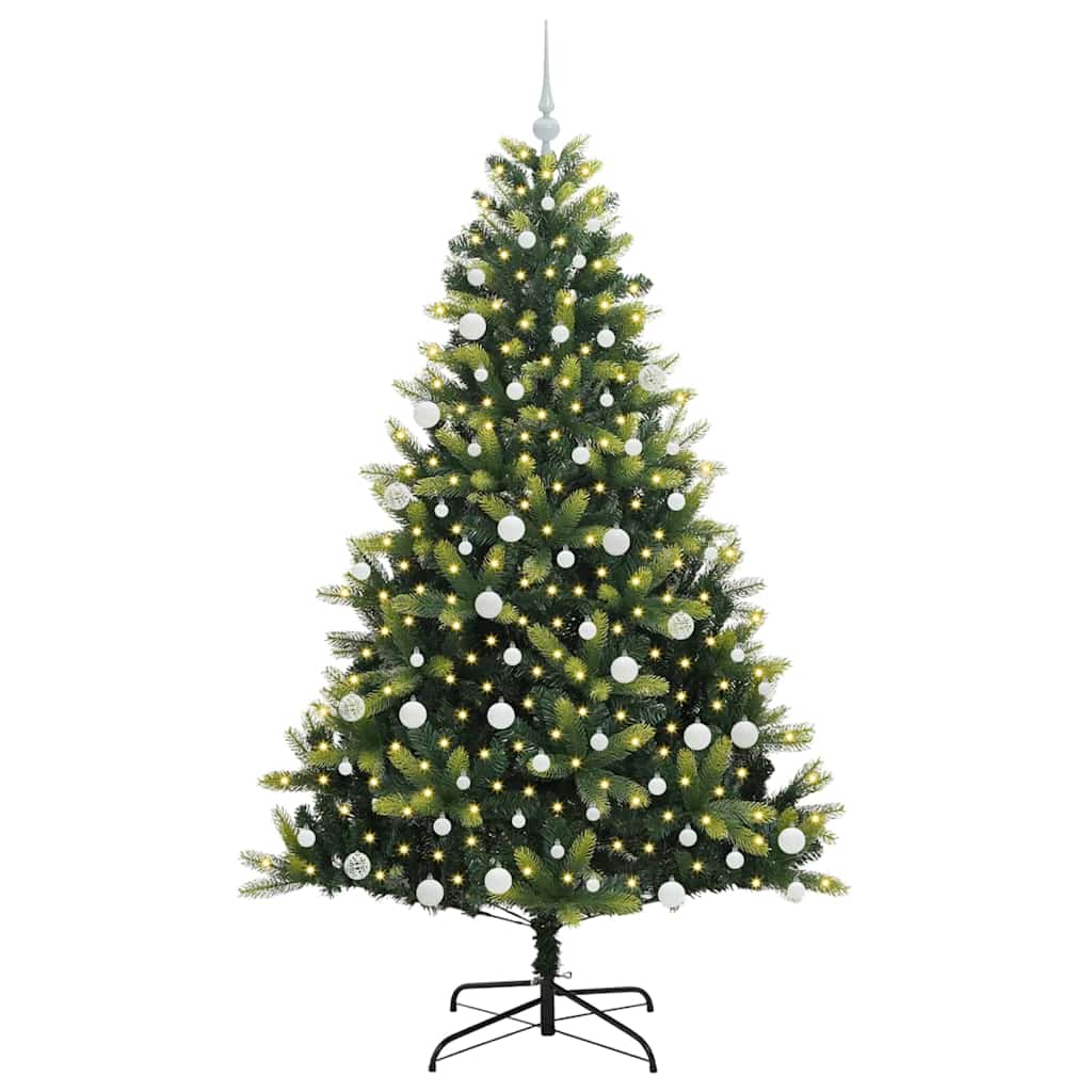 Künstlicher geschmeidiger Weihnachtsbaum mit 300 LEDs 180 cm