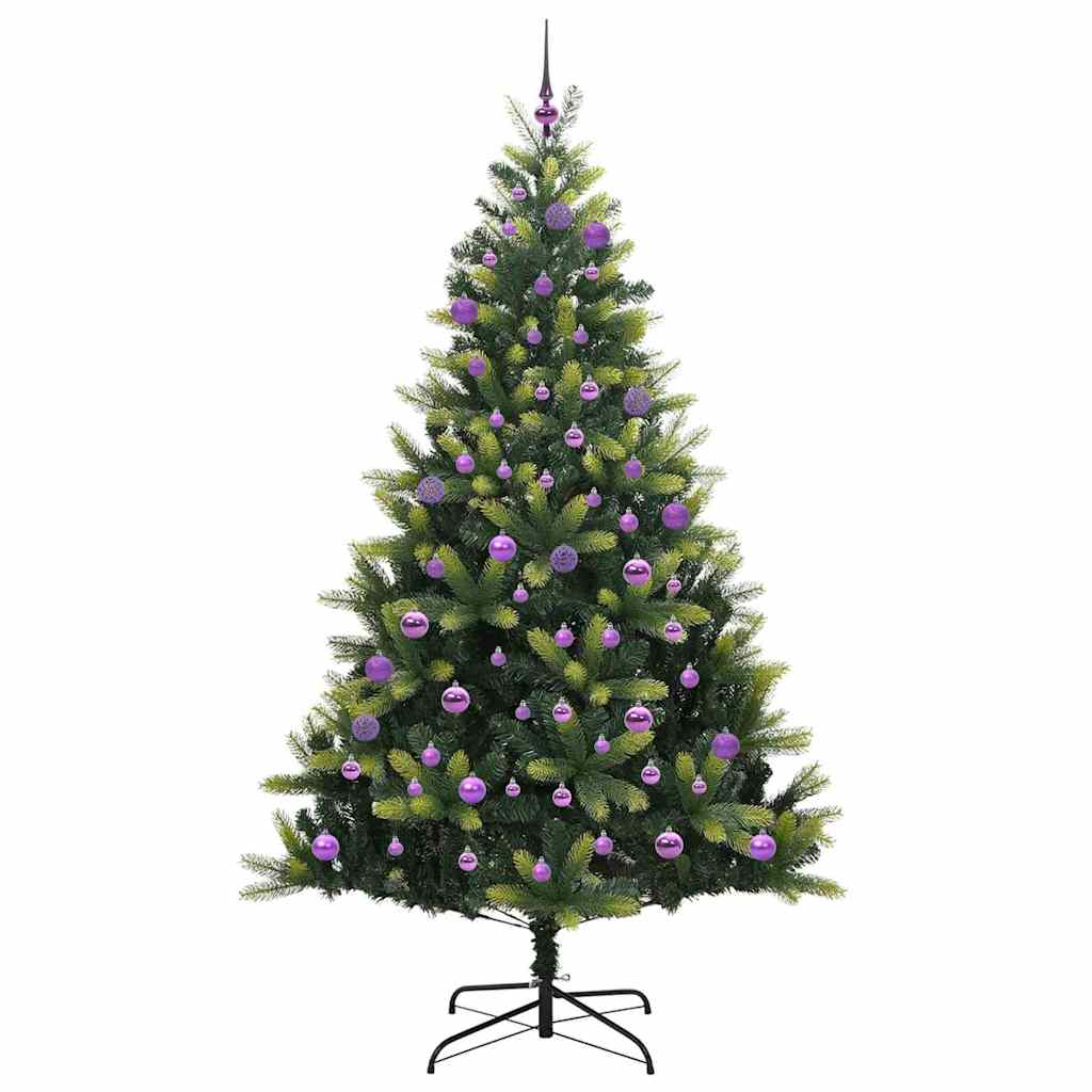 Künstlicher klappbarer Weihnachtsbaum 300 LEDs Grün 180 cm