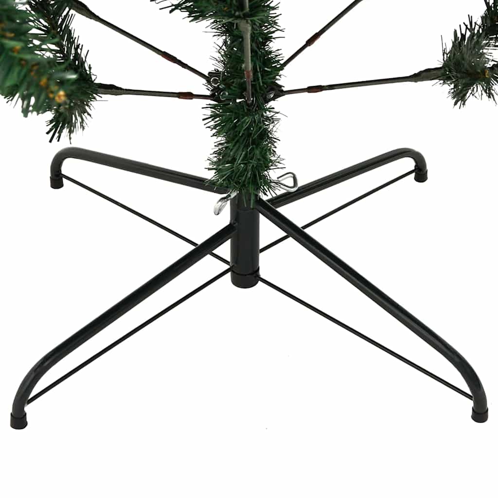 Künstlicher faltbarer Weihnachtsbaum 300 LEDs Grün 210 cm