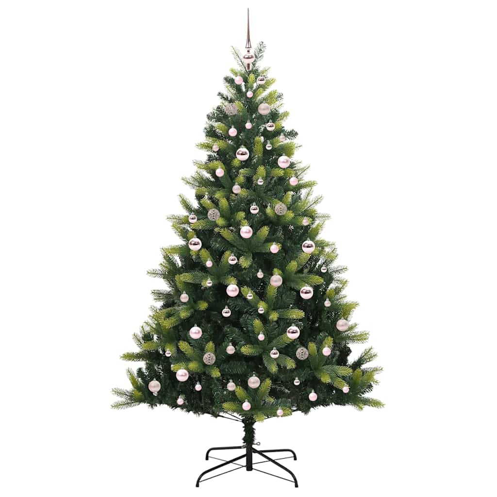 Künstlicher klappbarer Weihnachtsbaum 300 LEDs Grün 210 cm