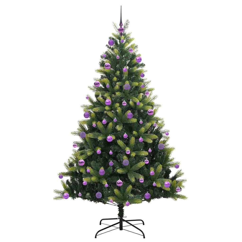 Künstlicher klappbarer Weihnachtsbaum 300 LEDs Grün 210 cm