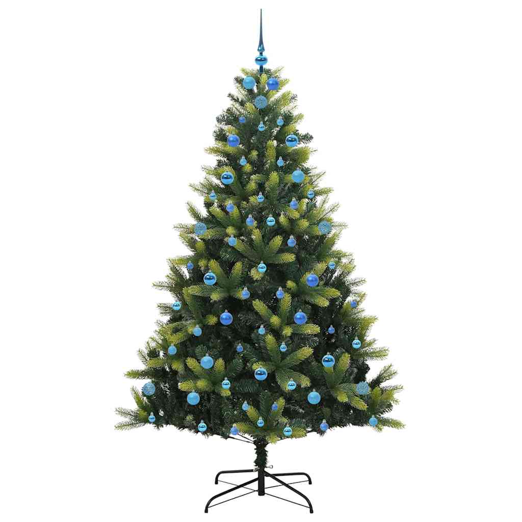 Künstlicher Klappbarer Weihnachtsbaum 300 LEDs Grün 210 cm
