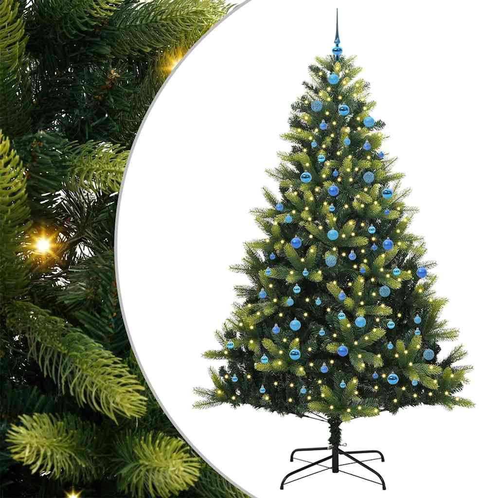 Künstlicher Klapp-Weihnachtsbaum 300 LEDs Grün 240 cm
