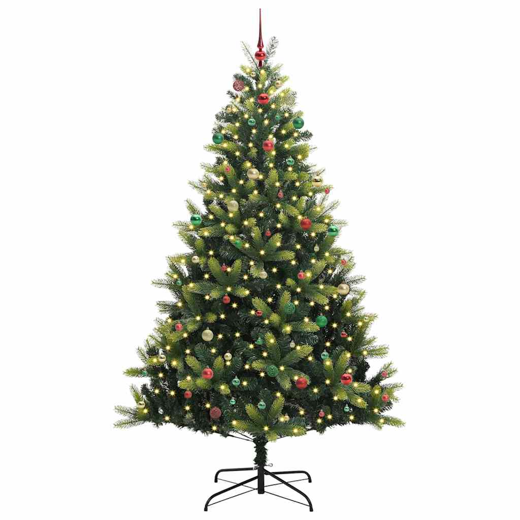 Künstlicher Gelenk-Weihnachtsbaum 300 LEDs Grün 240 cm
