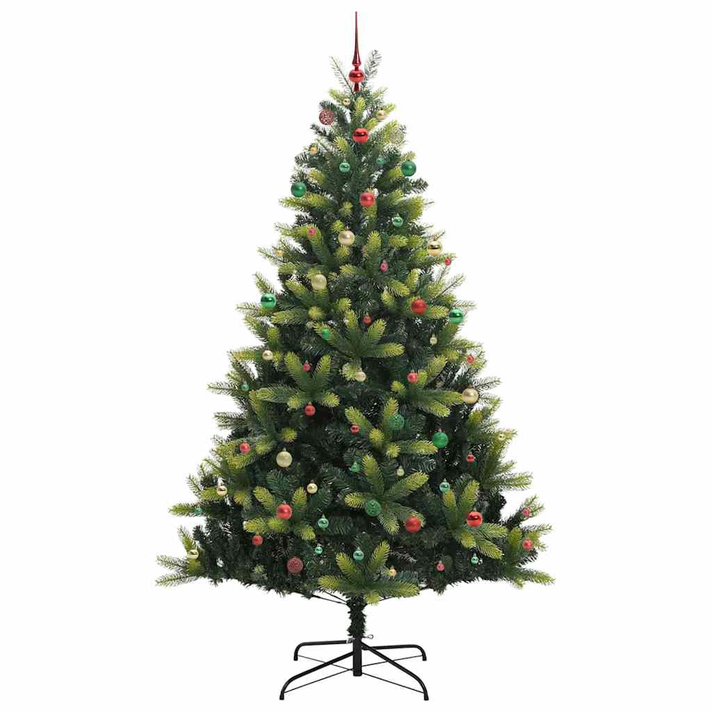 Künstlicher Gelenk-Weihnachtsbaum 300 LEDs Grün 240 cm