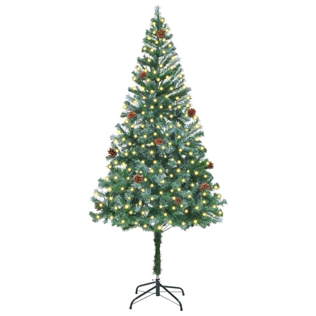 Künstlicher Weihnachtsbaum Grün 180 cm PVC und Stahl