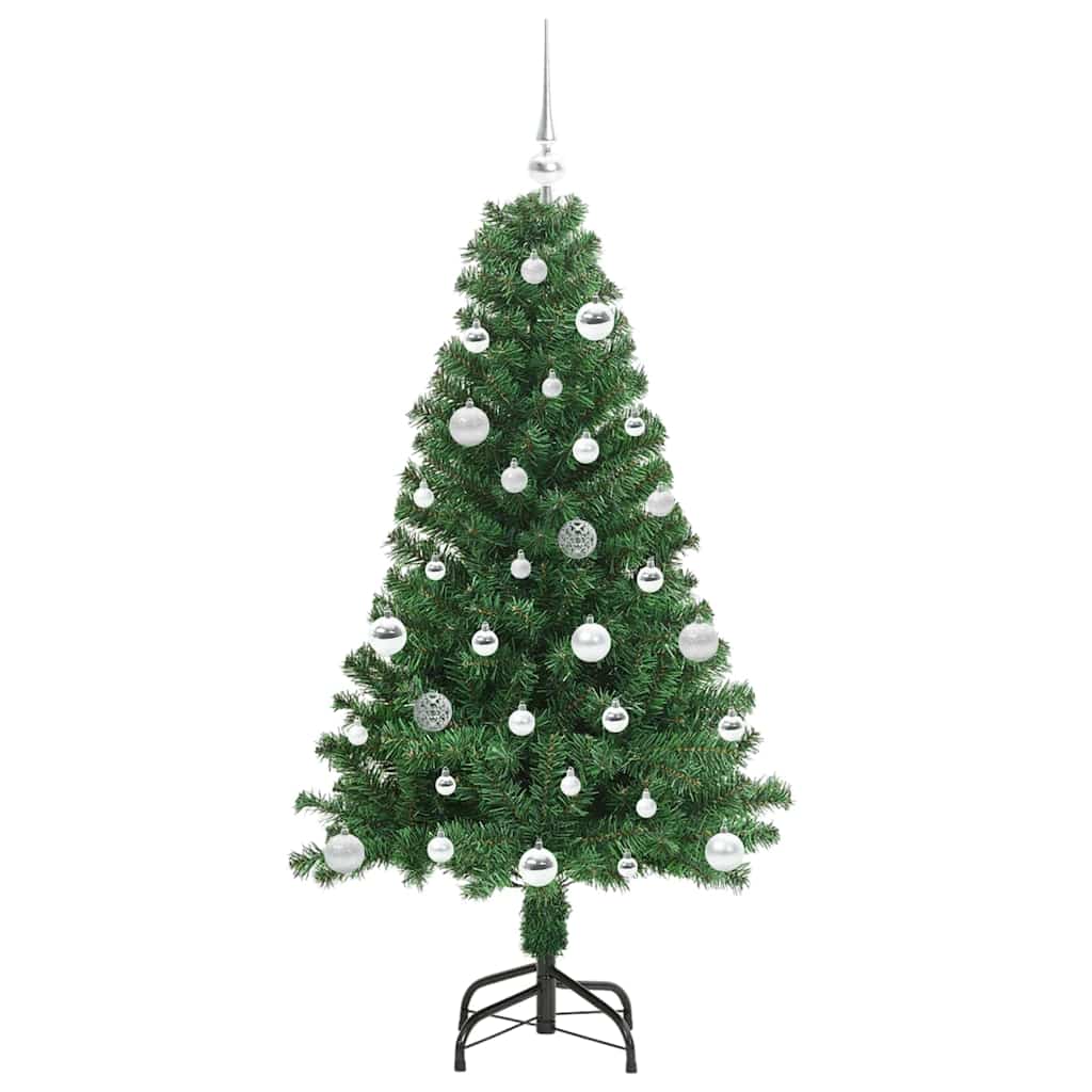 Künstlicher Weihnachtsbaum mit 150 LEDs mit Ständer Grün 150 cm
