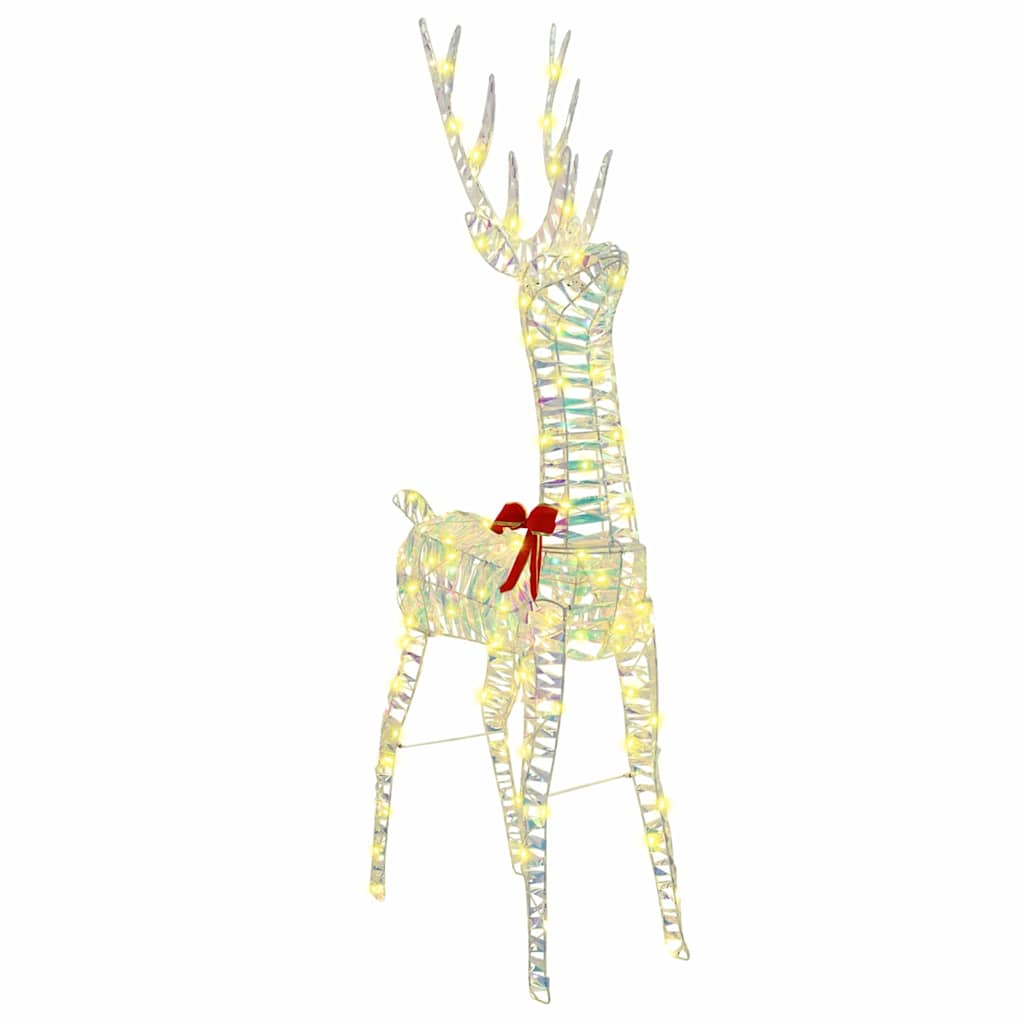 3D Rentier Warmweiß 128 cm PET