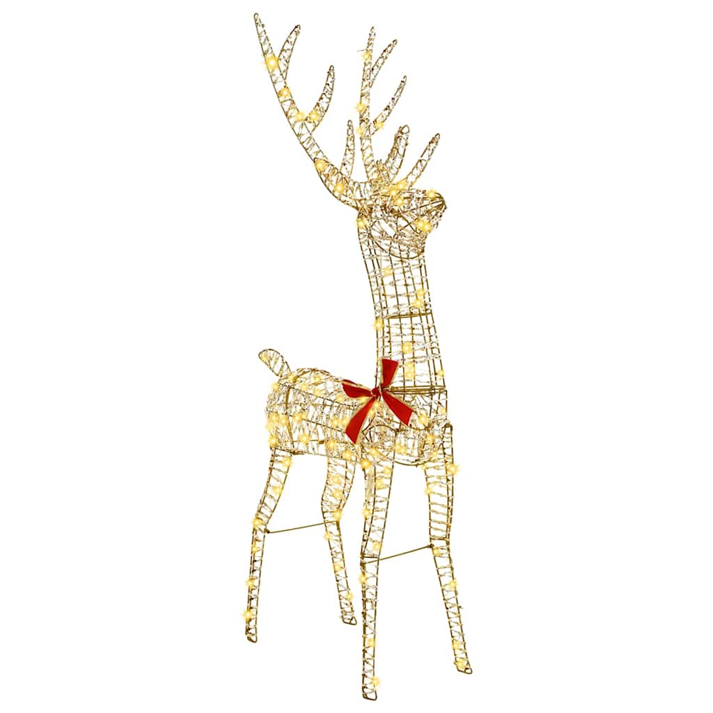 3D Rentier Warmweiß 128 cm PET