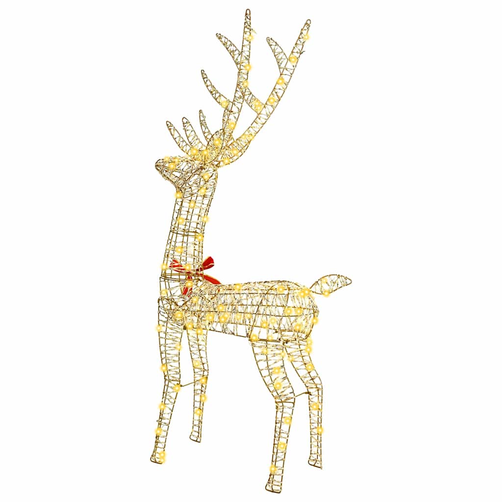 3D Rentier Warmweiß 128 cm PET