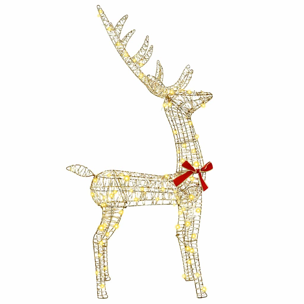 3D Rentier Warmweiß 128 cm PET