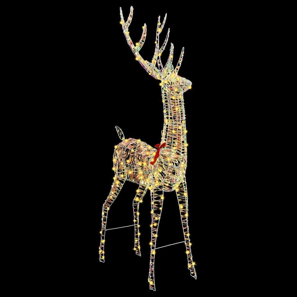 3D Rentier Warmweiß 180 cm PET