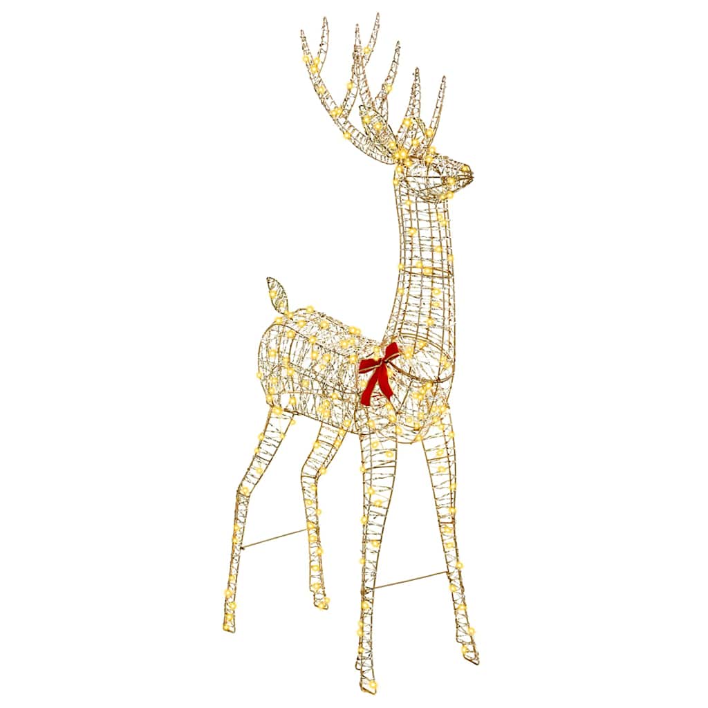 3D Rentier Warmweiß 180 cm PET