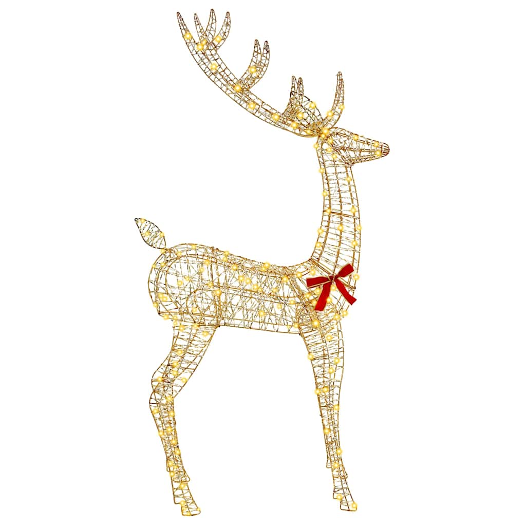 3D Rentier Warmweiß 180 cm PET