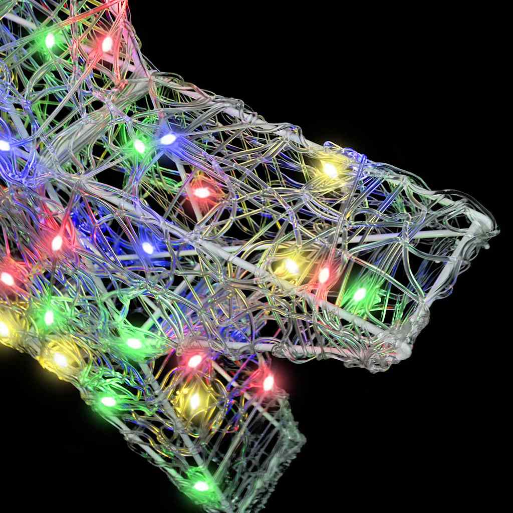 3D Stern mit 50 LEDs Mehrfarbig 55 x 53,5 x 10 cm Acryl