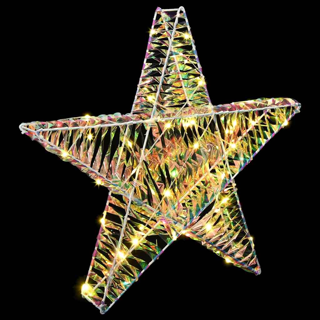 3D Stern mit 50 LEDs Warmweiß 55 x 52,5 x 9 cm PET