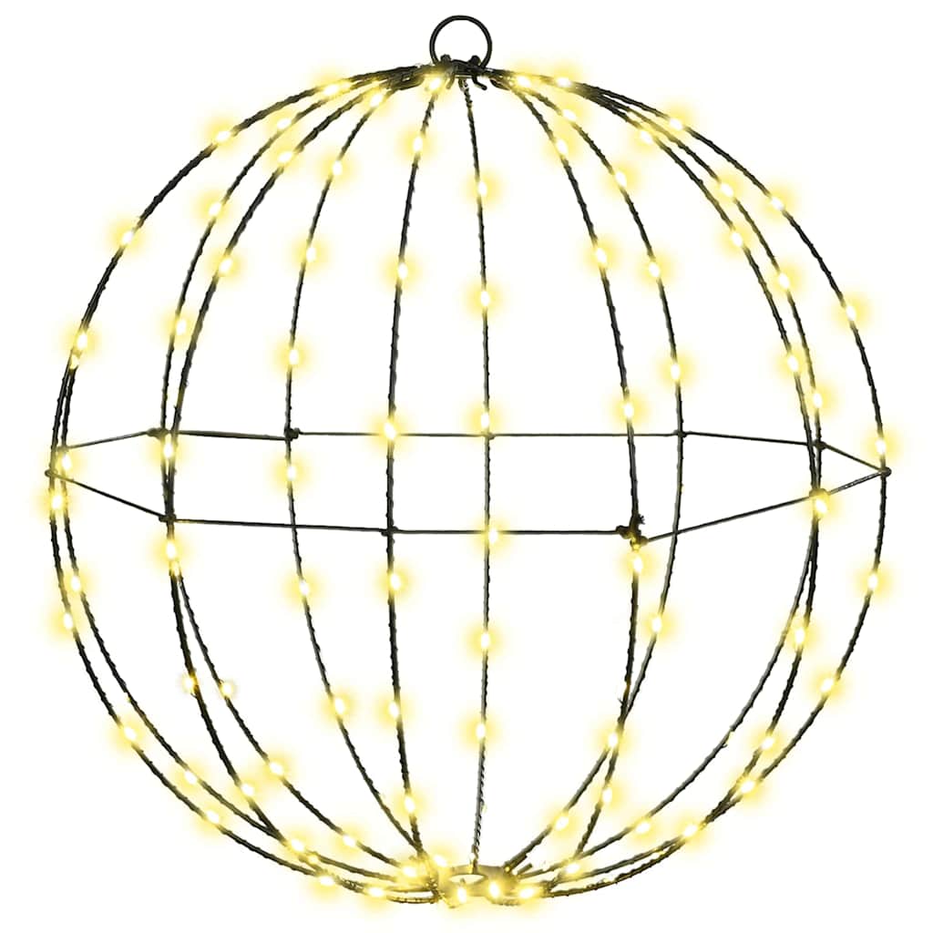 Ball mit 120 LEDs Warmweiß 40 cm Metall