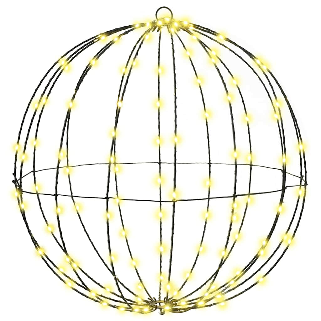Ball mit 160 LEDs Warmweiß 50 cm Metall