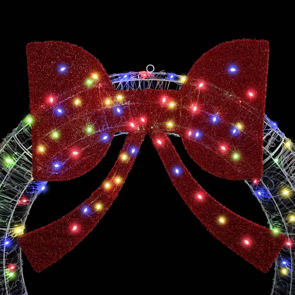 Kranz mit LED -Streifenleuchten Mehrfarbig 75 cm Acryl