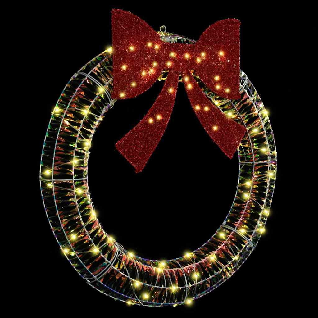 Kranz mit 80 LEDs Warmweiß 90 cm PET
