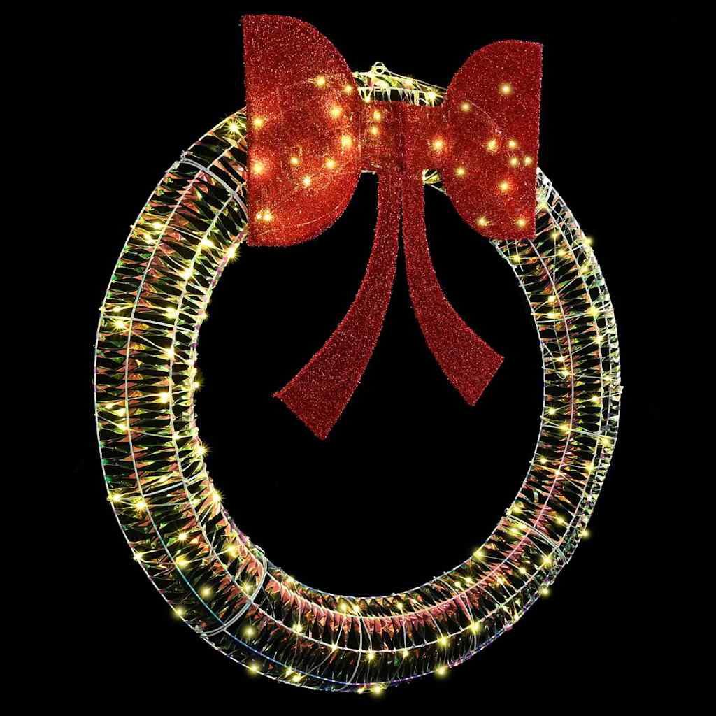 Kranz mit 150 LEDs Warmweiß 120 cm PET