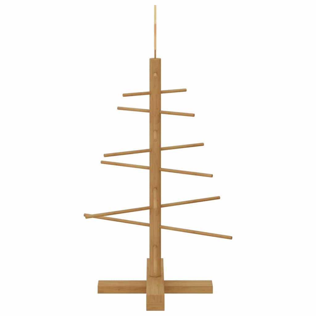Holz Weihnachtsbaum mit Ständer Braun 75 cm Bambus