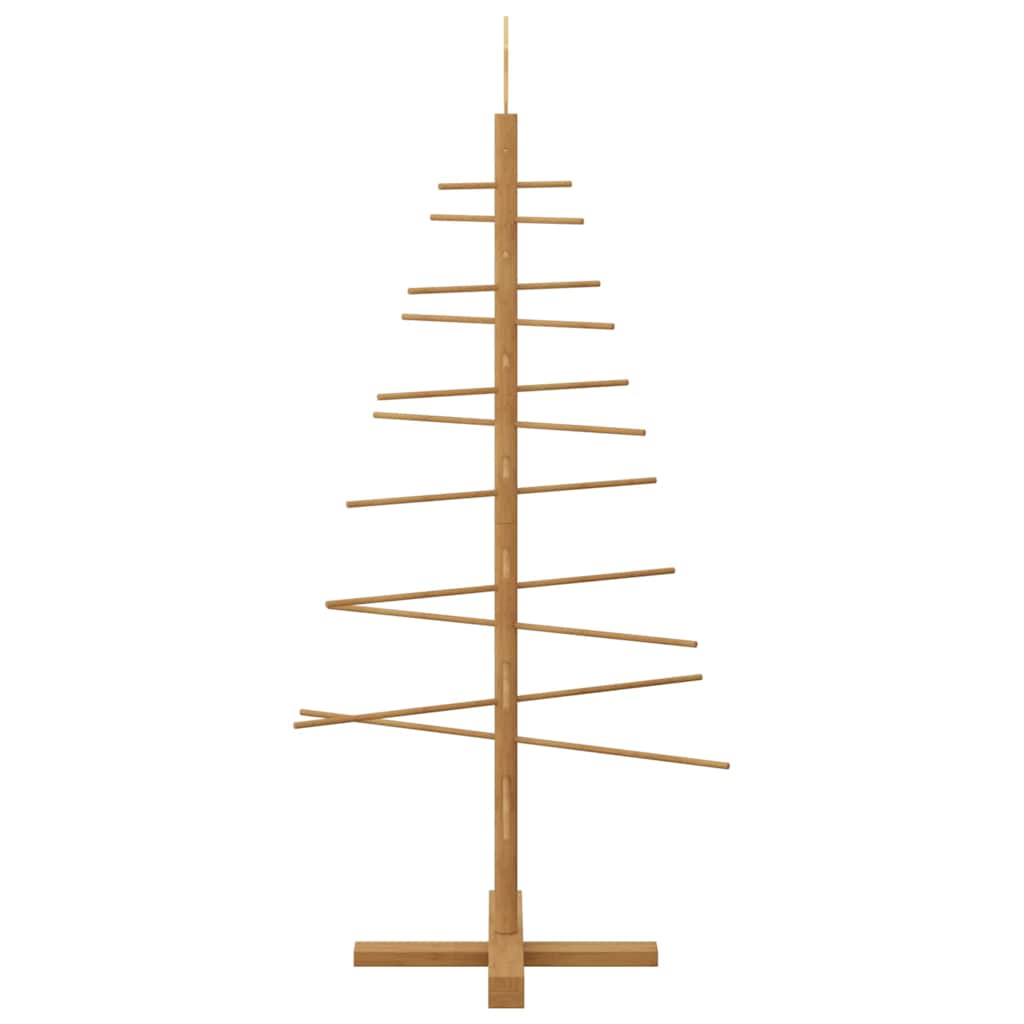Holz Weihnachtsbaum mit Ständer Braun 125 cm Bambus