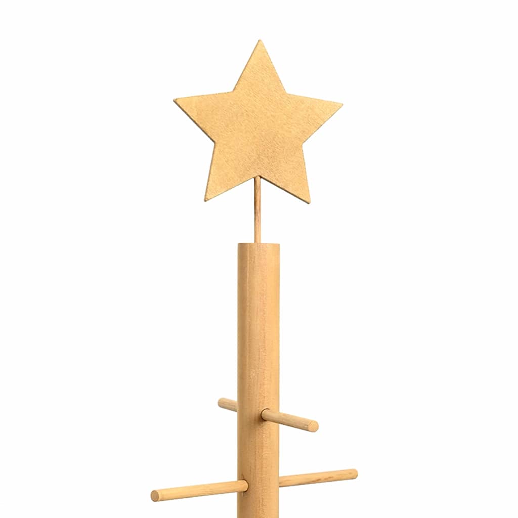 Holz Weihnachtsbaum mit Ständer Braun 150 cm Bambus