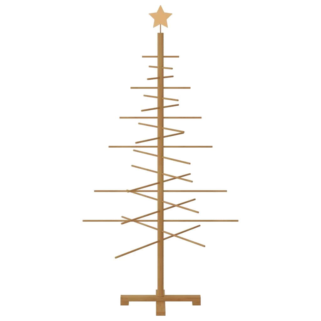 Holz Weihnachtsbaum mit Ständer Braun 150 cm Bambus