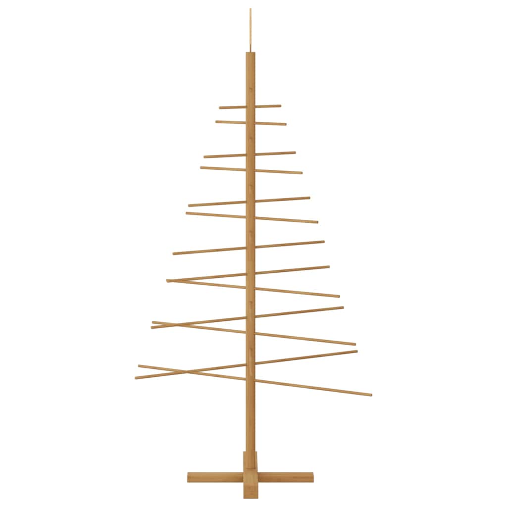 Holz Weihnachtsbaum mit Ständer Braun 150 cm Bambus