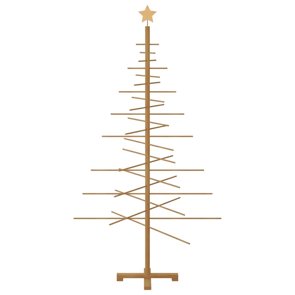 Holz Weihnachtsbaum mit Ständer Braun 180 cm Bambus