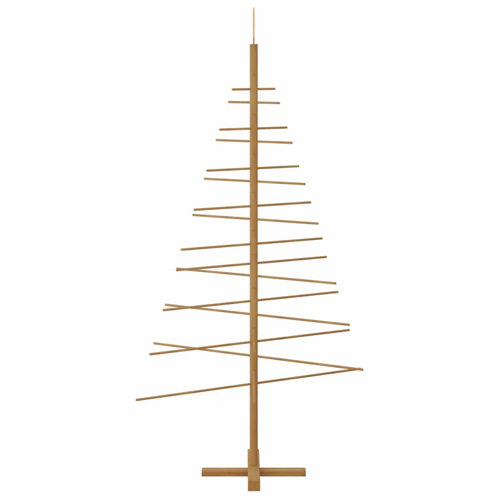 Holz Weihnachtsbaum mit Ständer Braun 180 cm Bambus