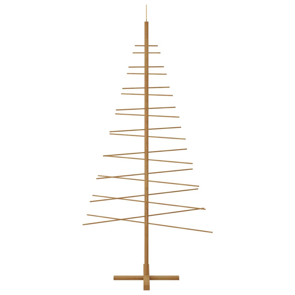 Holz Weihnachtsbaum mit Ständer Braun 210 cm Bambus