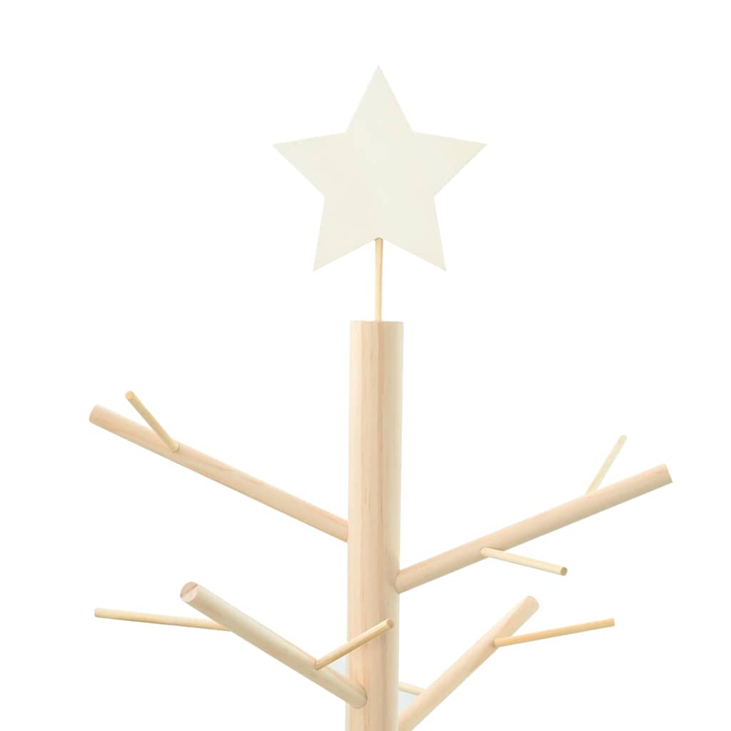 Holz Weihnachtsbaum mit Ständer Natur 75 cm Massivholz Kiefer